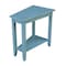 International Concepts Keystone Accent Table, Ocean Blue, Antique Rubbed OT32-45 - alternate 1